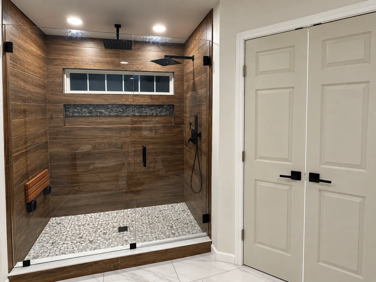 Bathroom remodel by Lux Construction Group
