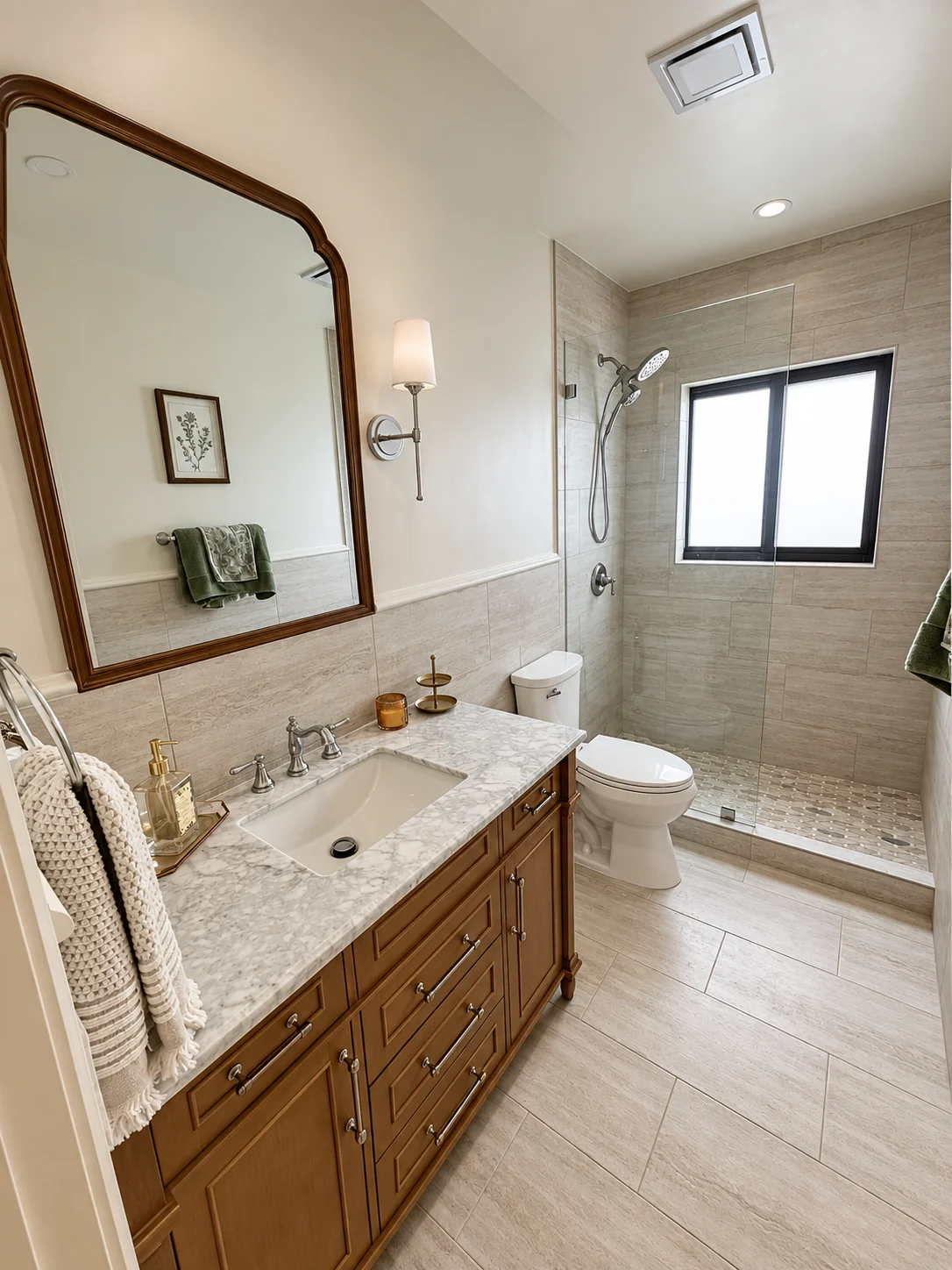 Bathroom remodel by Lux Construction Group