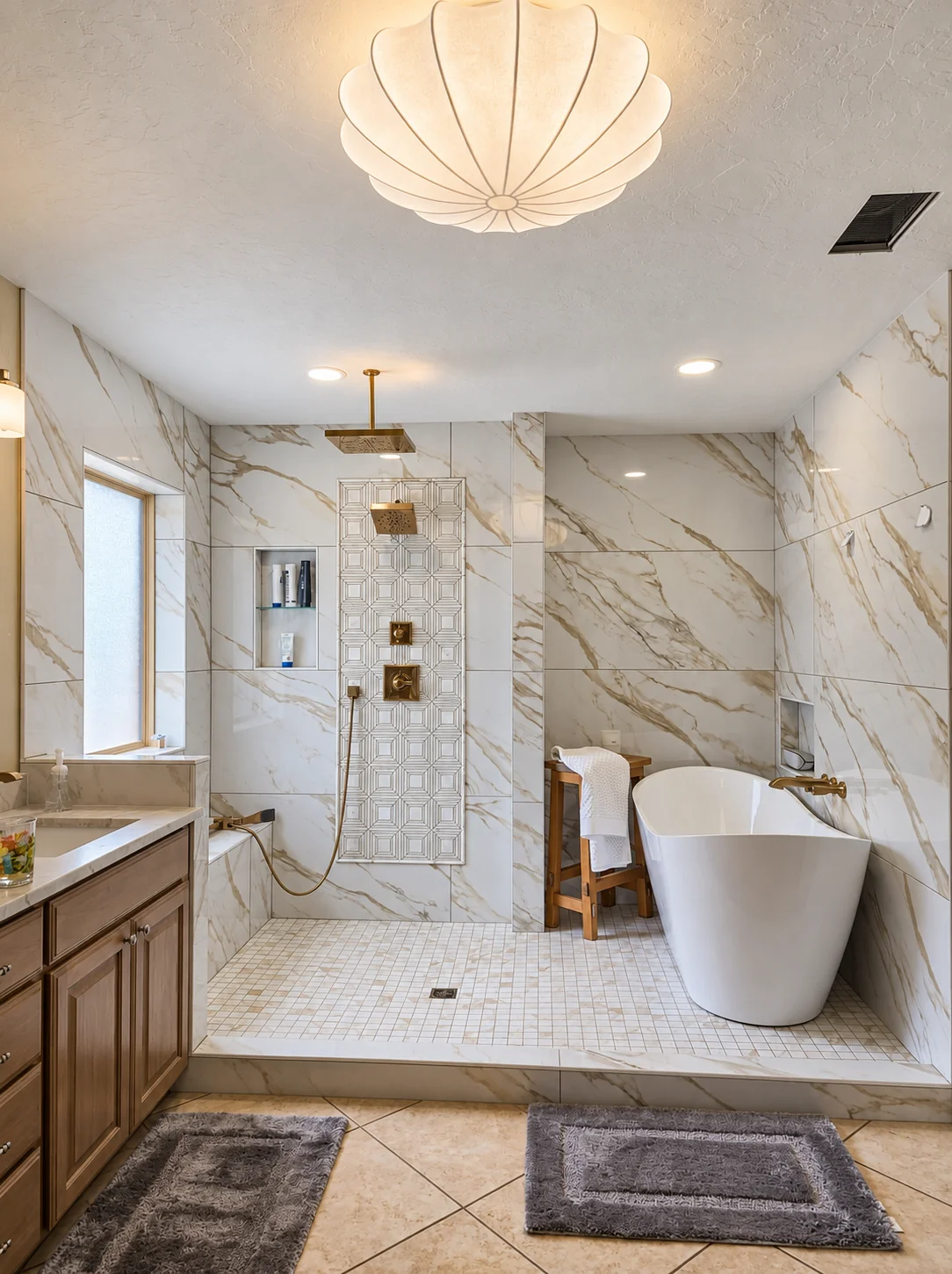 Bathroom remodel by Lux Construction Group