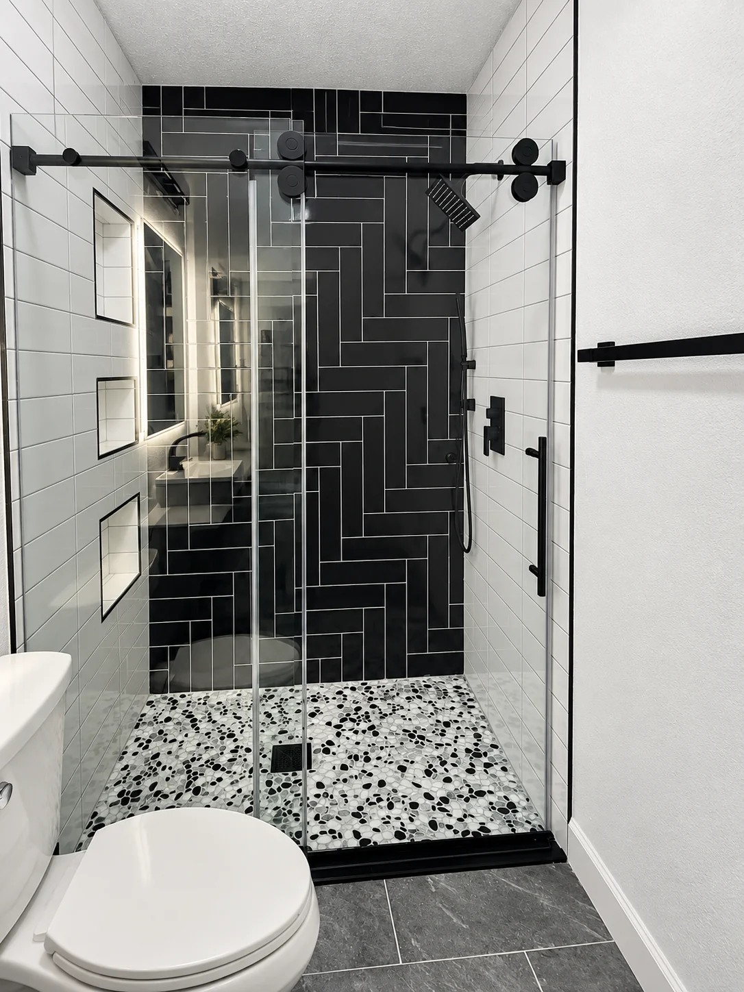 Bathroom remodel by Lux Construction Group